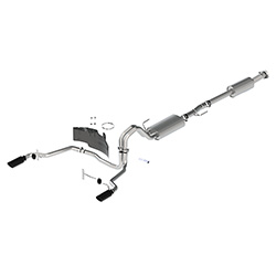 2021-2025 F-150 TOURING EXHAUST - BLACK - REAR EXIT