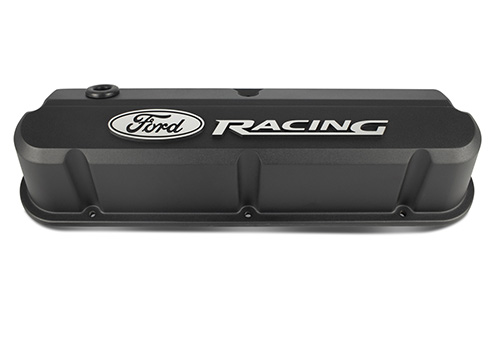 Mustang 1965-1995 289-351 Slant Edge Valve Cover - Black by Ford ...