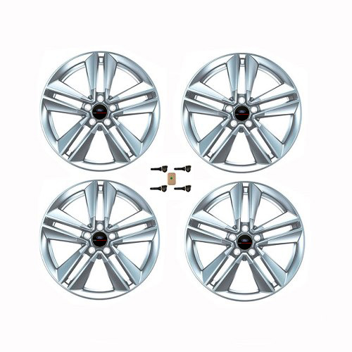 2015-2017 MUSTANG ECOBOOST 19" X 9"  PERFORMANCE PACK WHEEL SET WITH TPMS KIT - SPARKLE SILVER