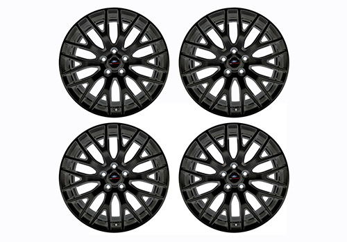 MUSTANG GT 2015-2023 19" x 9" & 19" x 9.5" PERFORMANCE PACK WHEEL SET WITH TPMS KIT - MATTE BLACK