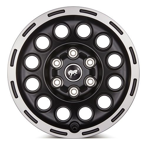 2021-2025 BRONCO 17" X 8.0" MATTE BLACK MACHINED SINGLE WHEEL