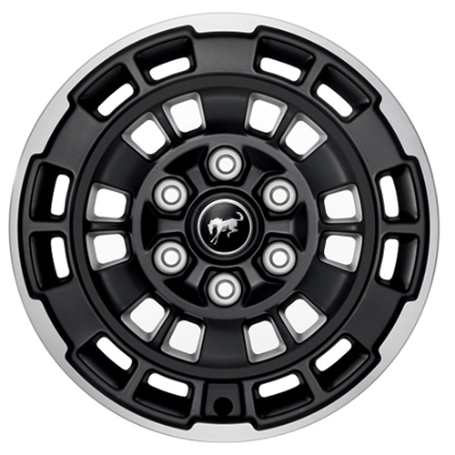 2021-2025 BRONCO 17" x 8.5" MATTE BLACK MACHINED SINGLE WHEEL