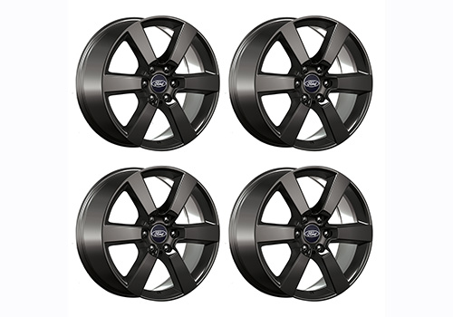 F-150 2015-2020 20" X 8.5" SIX SPOKE WHEEL SET WITH TPMS KIT - MATTE BLACK