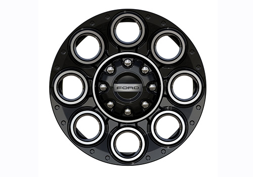 2023-2024 SUPER DUTY 20" X 8" WHEEL KIT -BLACK W/ MACHINED FACE