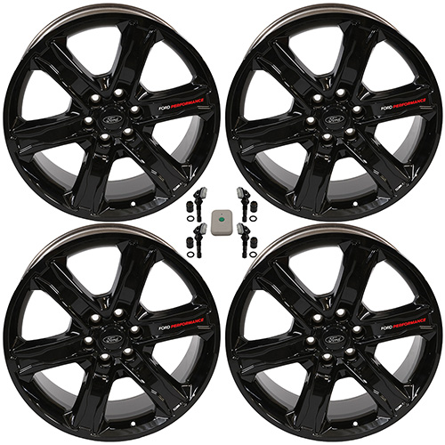 F-150 2015-2023 22"X9.5" GLOSS BLACK WHEEL KIT