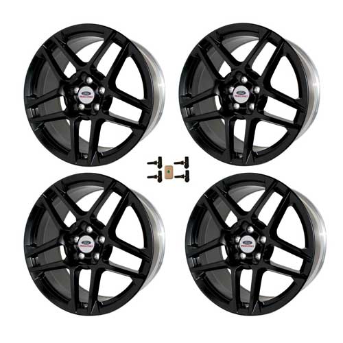 MUSTANG SHELBY GT500 19" X 9.5"  WHEEL SET WITH TPMS KIT - MATTE BLACK
