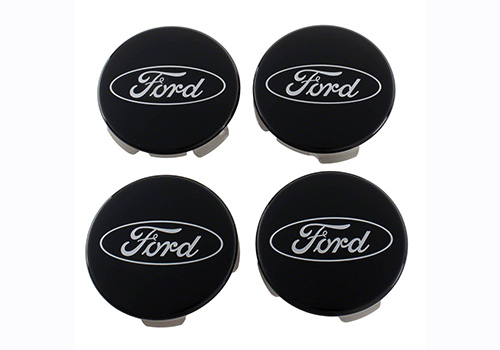 Ford Truck/SUV Black and Chrome Wheel Center Cap Kit