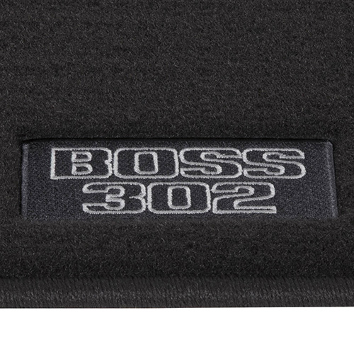  2013-14 MUSTANG BLACK FLOOR MATS "BOSS 302"