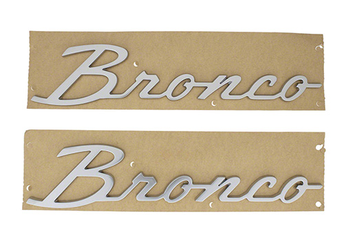 Bronco 2021-2023 "BRONCO" Silver Script Emblem Kit