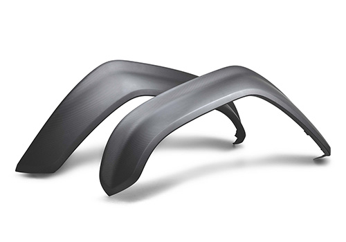 2022-2025 BRONCO RAPTOR CARBON FIBER FRONT FENDER FLARE SET-MATTE