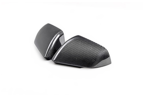MUSTANG CARBON FIBER MIRROR SKULL CAPS W/TURN-GLOS