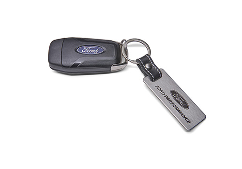 FORD PERFORMANCE CARBON FIBER & STAINLESS STEEL KEYCHAIN