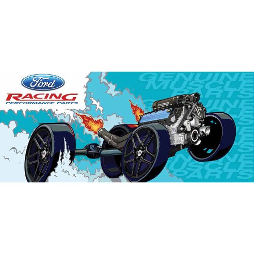 FORD RACING GENUINE MUSCLE PARTS BANNER