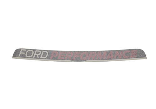 MUSTANG WINDSHIELD BANNER - WHT/RED
