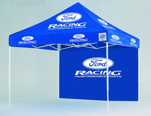 E-Z UP FORD RACING INSTANT SHELTER 10 FT X 10 FT
