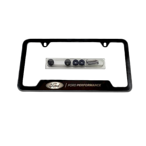 Ford Performance License Plate Frame-Black Stainless Steel