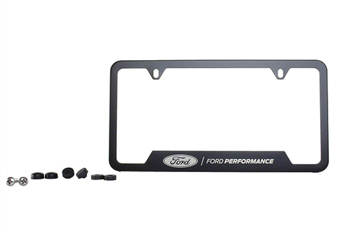 Ford Performance License Plate FrameBlack Stainless Steel