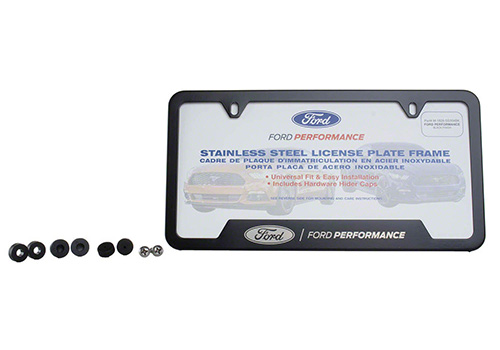 Ford Performance License Plate FrameBlack Stainless Steel