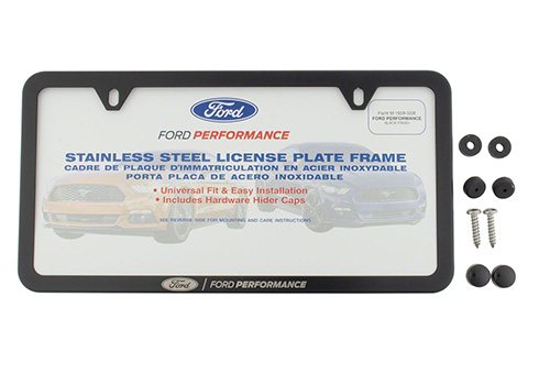 Ford Performance Black Stainless Steel Slim Line License Plate Frame