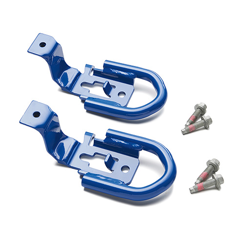 Ford Racing 2019 Ford Ranger Front Tow Hooks - Pair - Blue