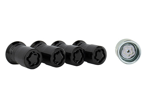 M14 X 1.5 BLACK SECURITY LUG NUT KIT OF 4