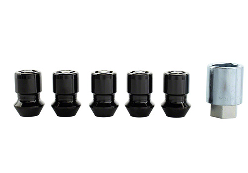 Bronco 2021-2026 M12 x 1.5 Black Security Lug Nut Kit - Set of 5