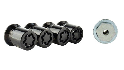 M12 x 1.5 Black Security Lug Nut Kit - Set of 4 | Accessories | Ford.com