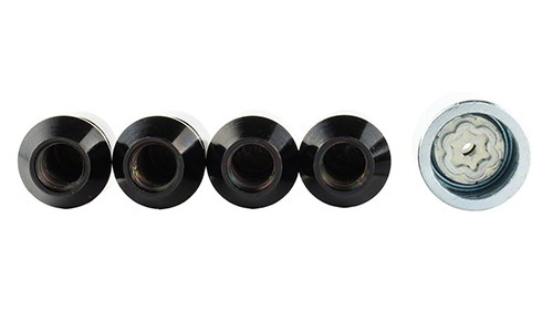 M12 x 1.5 Black Security Lug Nut Kit - Set of 4 | Accessories | Ford.com