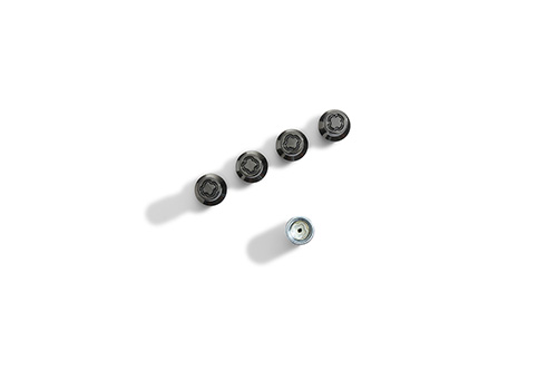 M14X1.5 BLACK SECURITY LUG NUT KIT OF 4