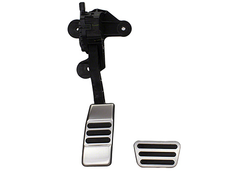 2005-2021 Mustang OEM Ford Aluminum Manual Brake & Clutch Pedal Pads Set