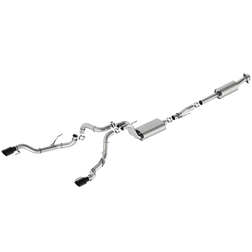 2021-2025 F-150 SPORT EXHAUST - BLACK - BUMPER EXIT