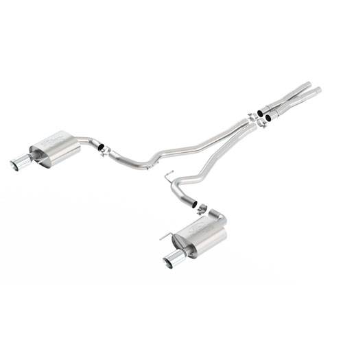 Mustang GT 2015-2017 5.0L Cat-Back Sport Exhaust System with Chrome Tips