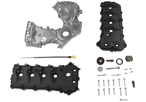 Mustang 2011-2020 5.0L Coyote Timing/Front Cover and Cam Cover Kit