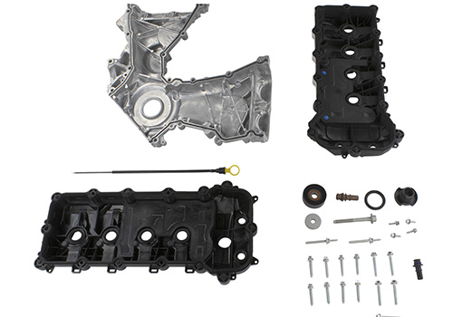 Valve Cover Breather Kit For Coyote & Boss 5.0 Mustang (2011+) - Chrome Top, SCMCOY155