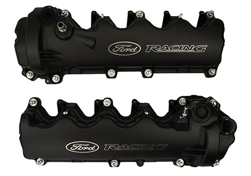 BLACK FORD RACING COATED 3-VALVE CAM COVERS