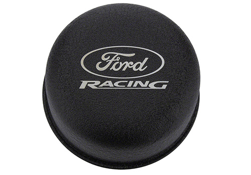 Black Breather Cap with Ford Racing Logo