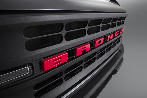 BRONCO RED GRILLE LETTERS | Accessories | Ford.com