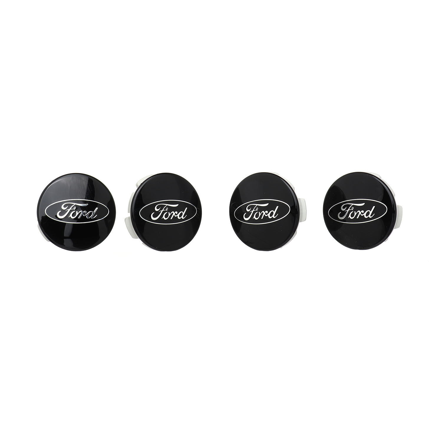 FORD CAR BLACK AND CHROME WHEEL CENTER CAP KIT| Part Details