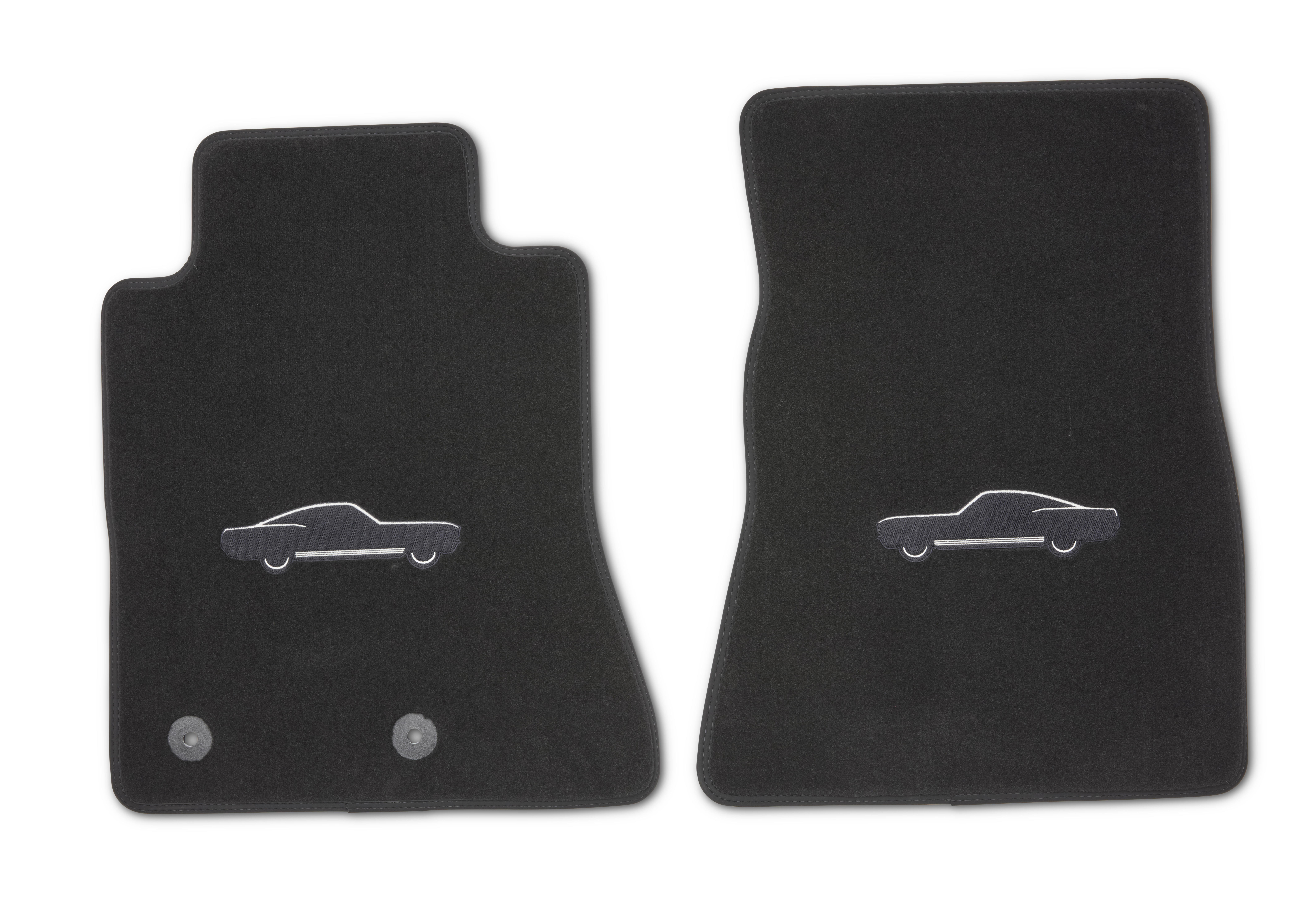MUSTANG 2015-2025 CARPET FLOOR MAT WITH MUSTANG LOGO - BLACK| Part