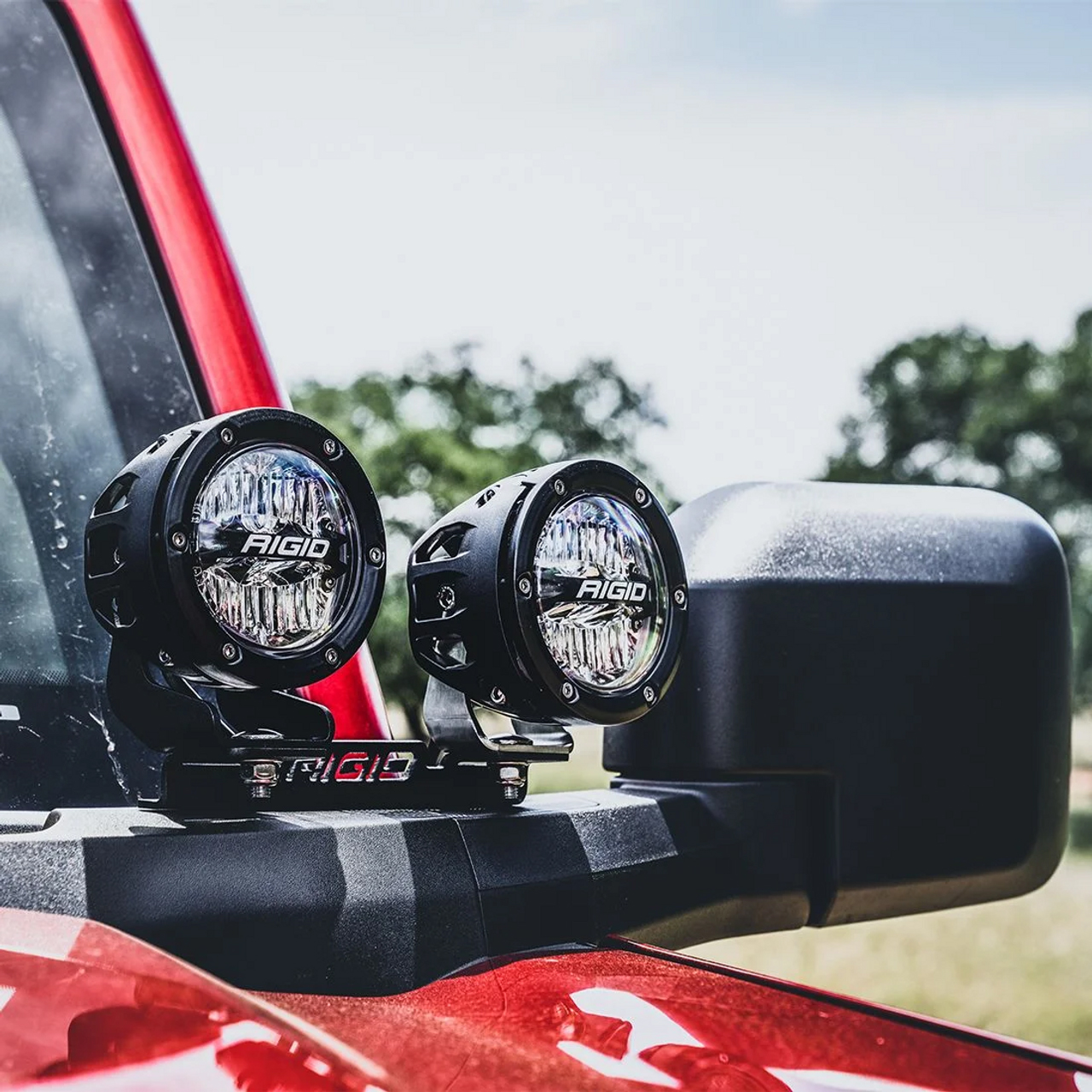 Ford Performance RIGID Mirror Mounted LED Lights For 2021-2025 Bronco – M-15200K-BML