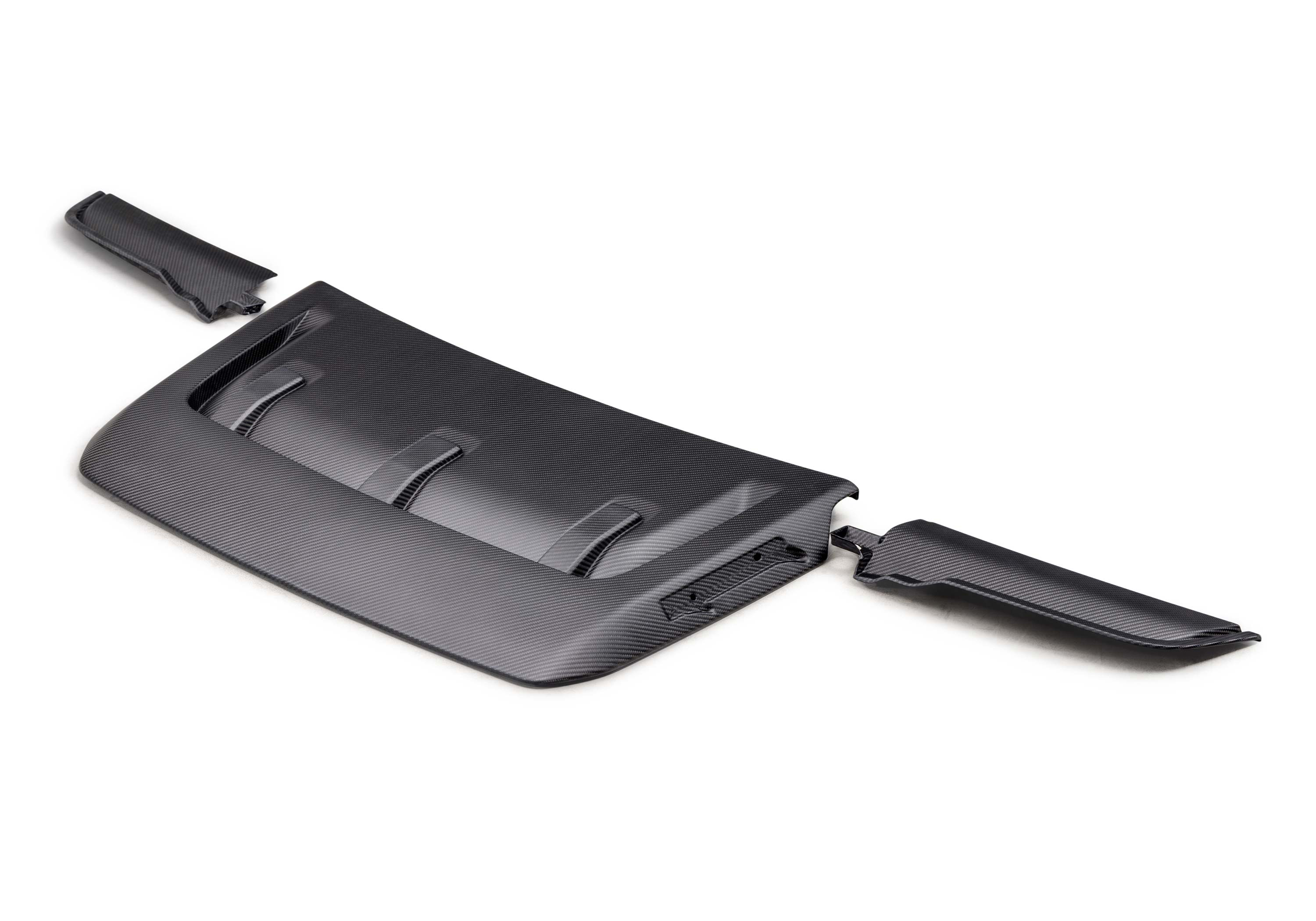 2021-2025 F-150 RAPTOR CARBON FIBER HOOD VENT & TRIM - MATTE