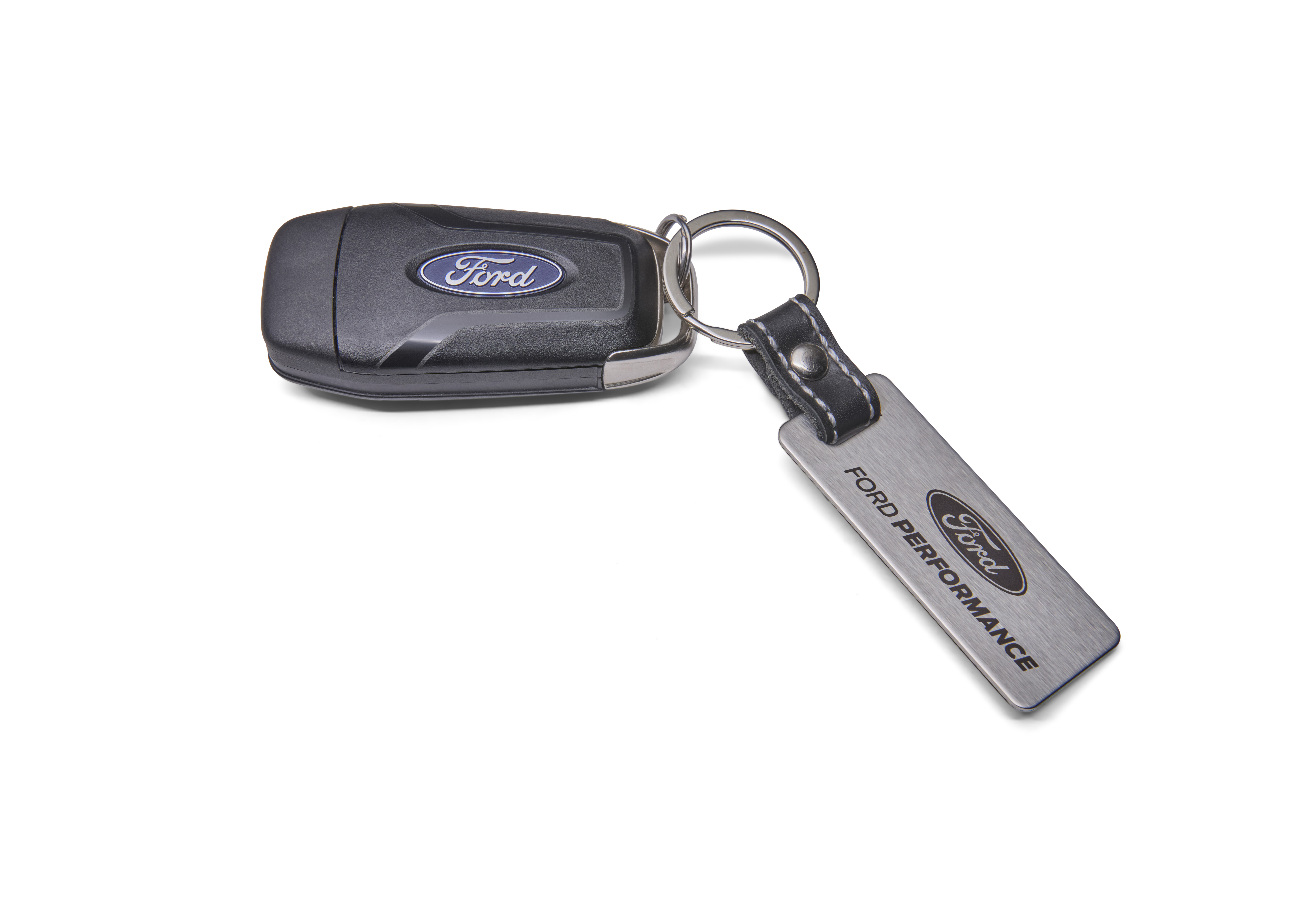 FORD PERFORMANCE CARBON FIBER AND STAINLESS STEEL KEYCHAIN| Part