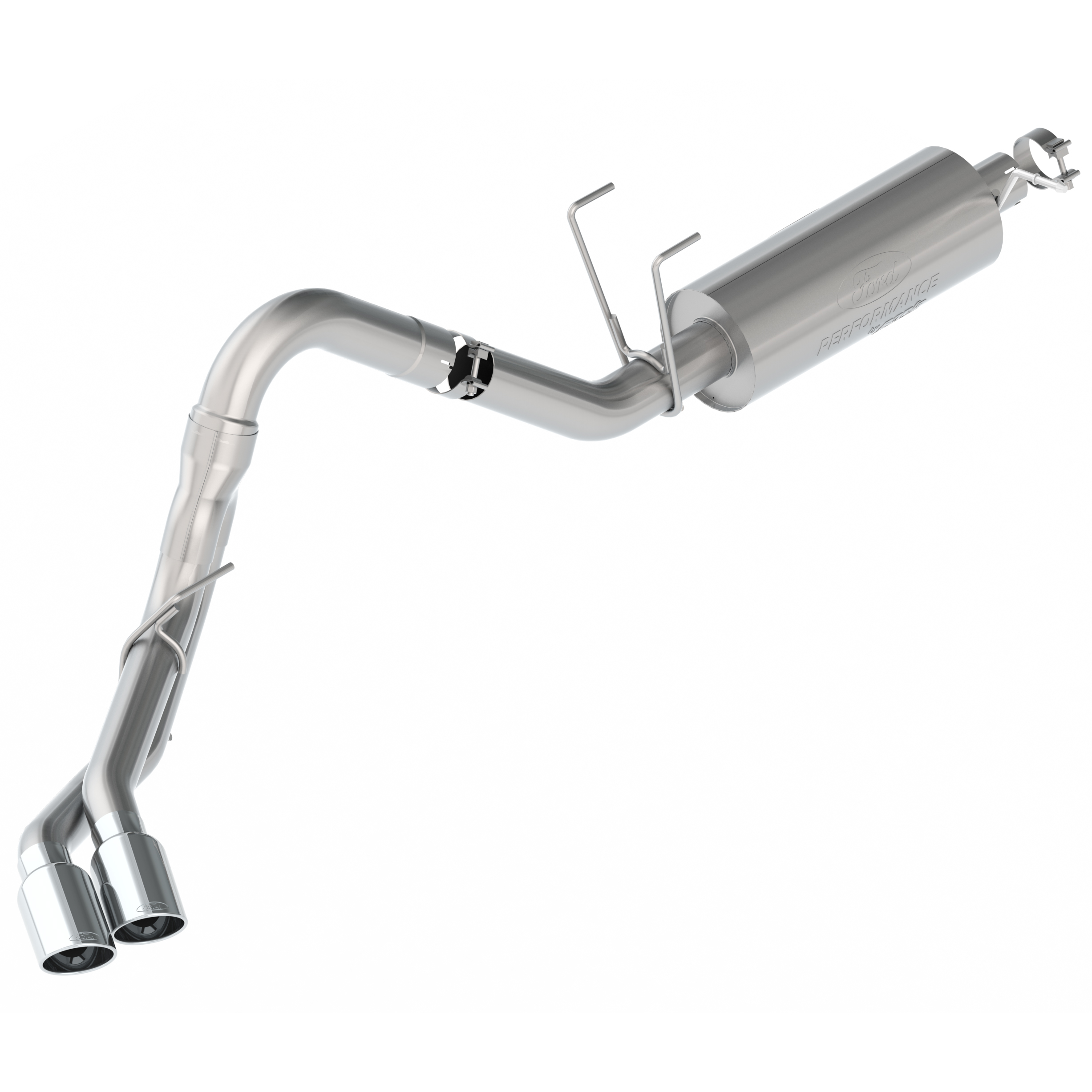 SUPER DUTY 7.3L SPORT EXHAUST - CHROME TIPS - DUAL SIDE EXIT| Part