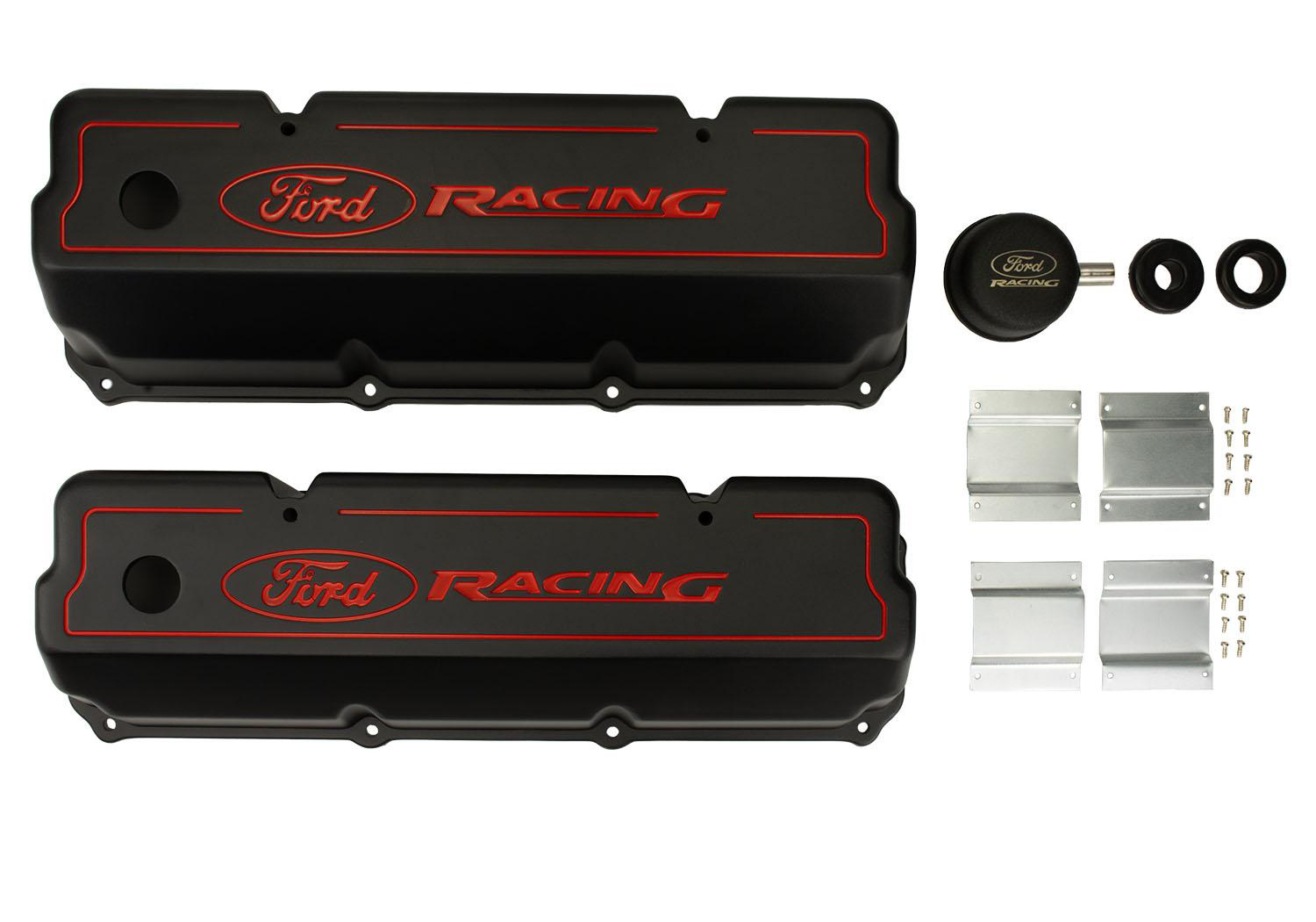 Ford Performance 351C Aluminum Valve Cover Set Black Ford Performance 351C Aluminum Valve Cover Set Black